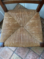 ANTIQUE "MISSION STYLE" DINING TABLE W/ 4 CHAIRS
