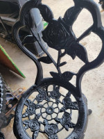 Single Chair Iron Table Set