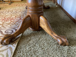 Large dining table and 6 chairs