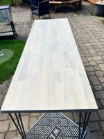 6 foot long TABLE WORKBENCH - 25” wide 35” tall dining outdoor indoor