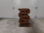 Unique Solid Wood Side Table