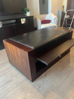 Crate & Barrel Coffee Table/Ottoman
