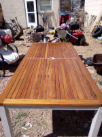 BarlowTyrie Teak Table, Chairs & End Table
