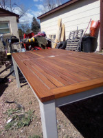 BarlowTyrie Teak Table, Chairs & End Table