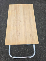 Industrial Wooden Rolling Bar Cart Kitchen Island Table