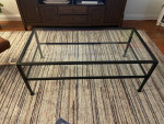 Glass & Iron Coffee Table