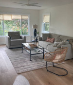 Glass & Iron Coffee Table