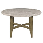 7 PCS Carson Collection Round dining table set-Genuine Marble top-sale