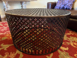 Crate and Barrel Round Coffee Table