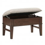 Clarissa Collection Cocktail Table with two storage Ottomans-On sale