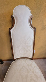 ===))ANTIQUE  SQUARE OAK DINING TABLE & 6 LUXURY DREXEL  CHAIRS ((==