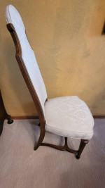 ===))ANTIQUE  SQUARE OAK DINING TABLE & 6 LUXURY DREXEL  CHAIRS ((==