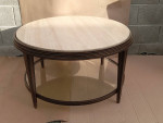 36" Round Stone Top Coffee Table