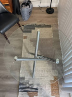 Glass dining table