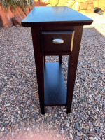 Narrow Wood End Table
