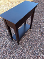 Narrow Wood End Table