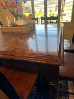 Farmhouse counter height Table & 8 counterheight chairs