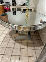 Z Gallery, dining room mirrored table
