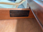 1920s Hepplewhite Drop Sides Table Inlaid Wood with Drawer