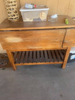 Solid wood table