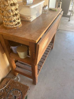 Solid wood table