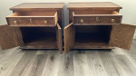 2 Century Nightstand Side Table Set Solid Wood Furniture of Distinction Dark Woo