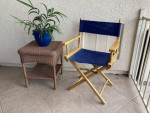 Faux Brown Wicker Patio Table