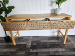 LIKE NEW - Unique Entry Table / Console Table with 3 drawer space