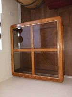 Wood and glass coffee table