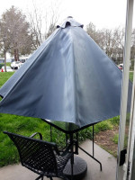 Jearey 10ft Patio Umbrella (table w/chair optional)