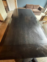 Rectangular  Modern Mahogany Finish Solid wood 10’ Dining Table