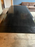 Rectangular  Modern Mahogany Finish Solid wood 10’ Dining Table