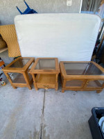 coffee table and 2 end tables
