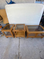 coffee table and 2 end tables