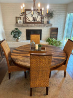 4 rattan dining chairs ( not table)