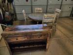 Dinning Table and Wine Rack Chest
