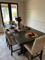 Beautiful, elegant farmhouse, pub, dining table with matching buffet