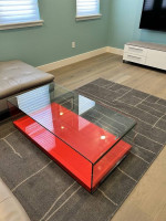 Irene Coffee Table w/ High Gloss Red from Scandinavian Designs