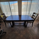 dinning table with two chairs