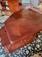 Hutchback china cabinet and coffee table and end table