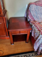 Hutchback china cabinet and coffee table and end table