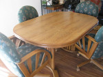 Table four chairs.