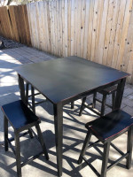 Dining table and chairs
