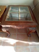 Side/End Table with glass top