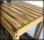 TALL HAND BUILT HARDWOOD TABLE