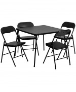Meco Sudden Comfort Padded Folding Table & Chairs