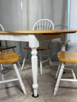 Extendable Tile Top Table & 4 Chairs