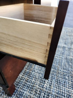 Modern Brown Nightstands Set of 2 End Table Side Table