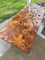 Teak Puzzle Coffee Table