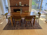 Anthropologie Mid Century Dining Table and Chairs $1100.00